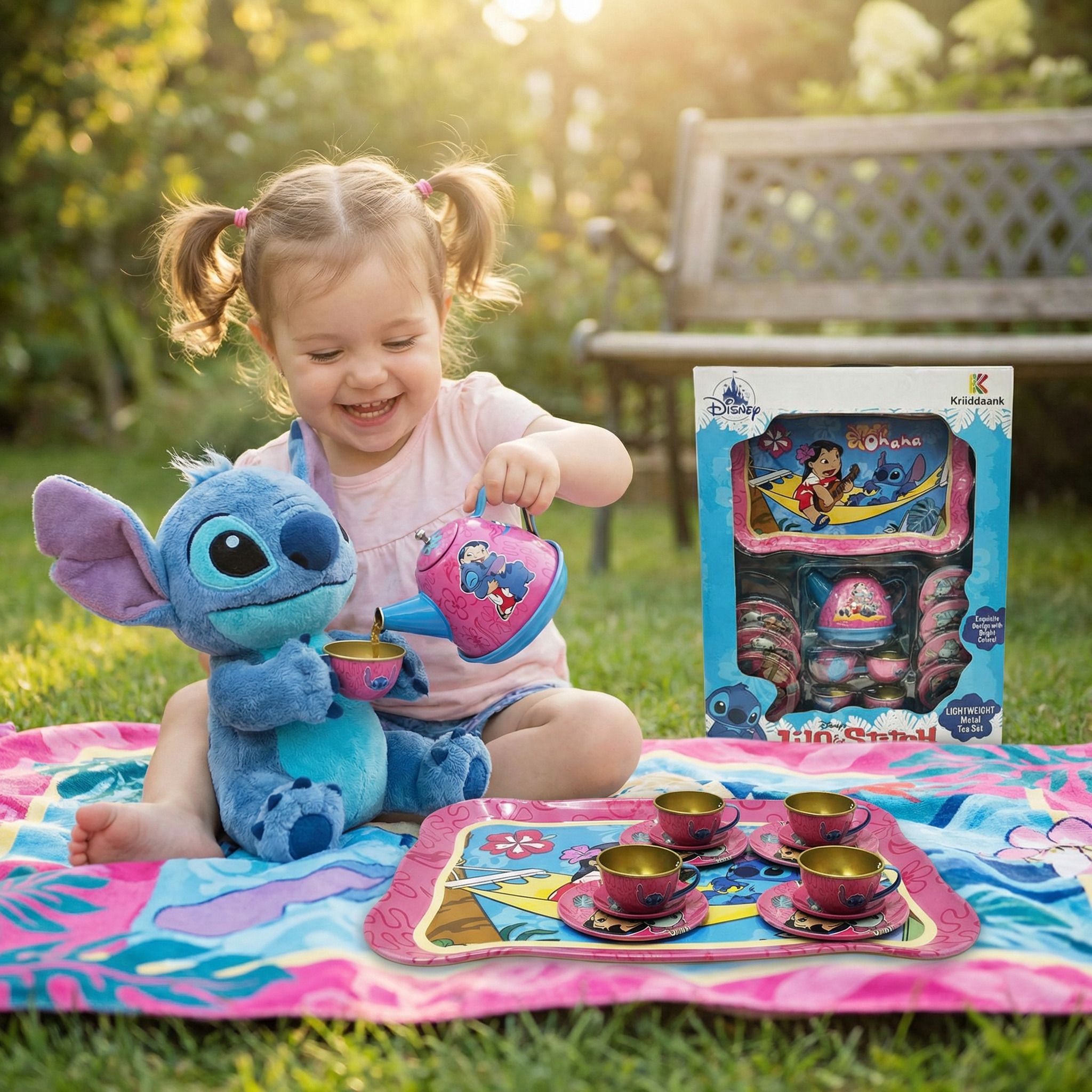 disney Stitch Pretend Play Tea Party Set with Teapot-picture-32