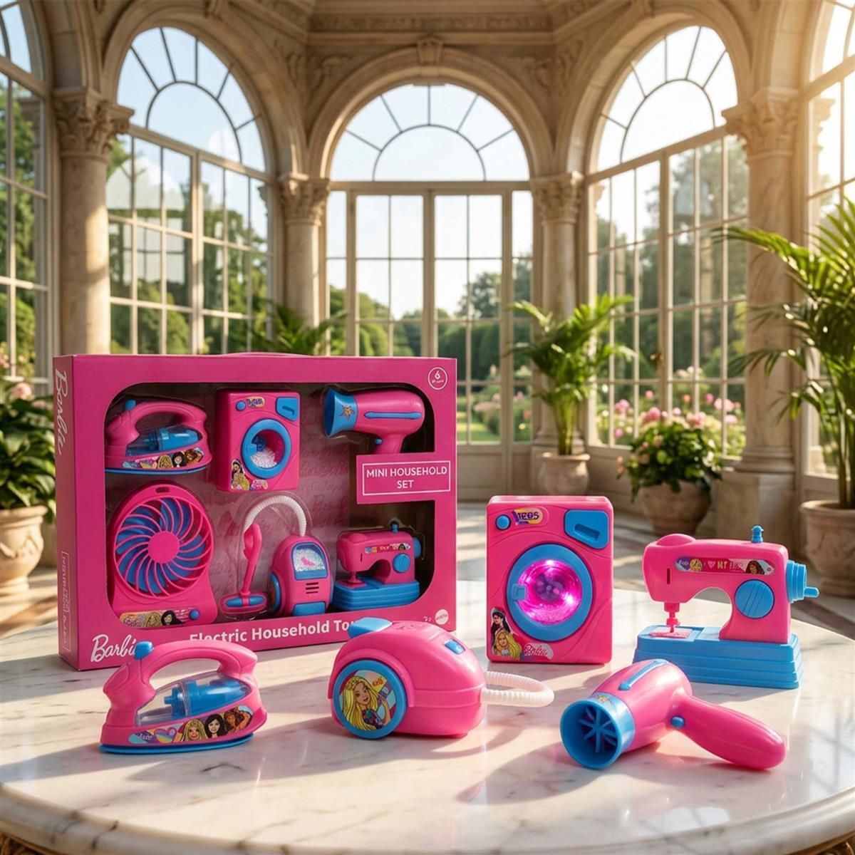 kriiddaank Barbie Mini Household Toys Set 6 Piece Role Play Set-picture-38