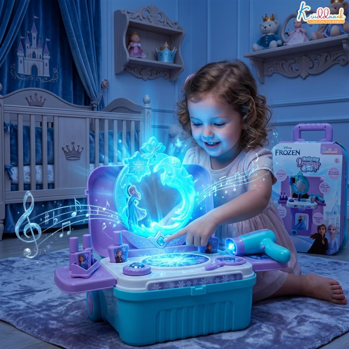 Frozen Dressing Set Elsa & Anna Beauty Trolley Kit-image-1