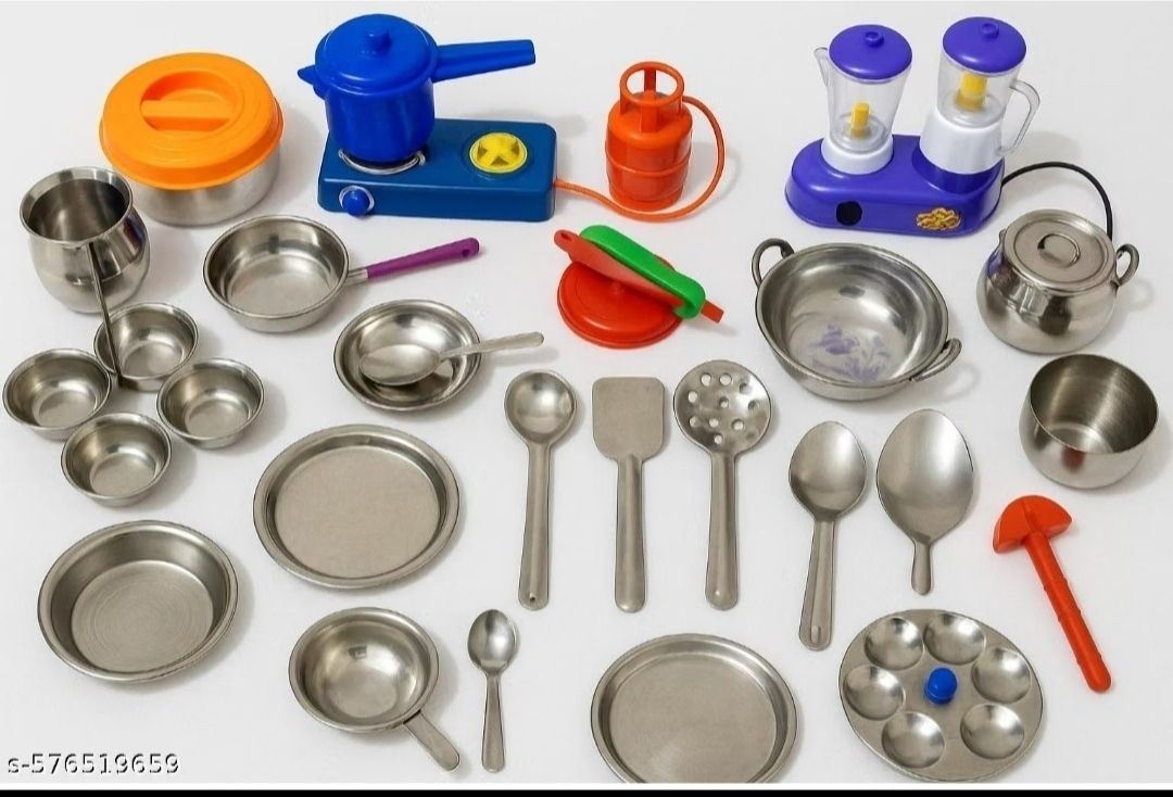 sanvi metal Paper design silver plated coting material play set-picture-11