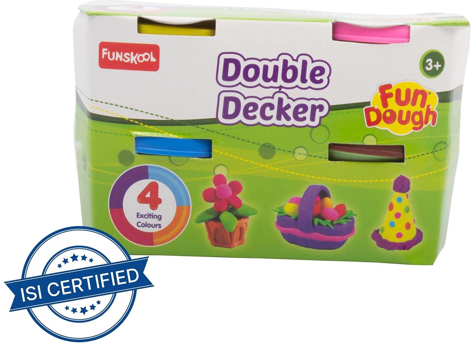 funskool-fundoh DOUBLE DECKER, 4Nos of Bigger dough Tubs-picture-20