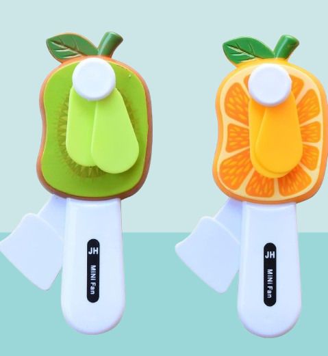 primefair Fan Hand Press Fruit Fan for Kids, Small Pocket Fan for Outdoor, Mini Manual Fan-picture-13