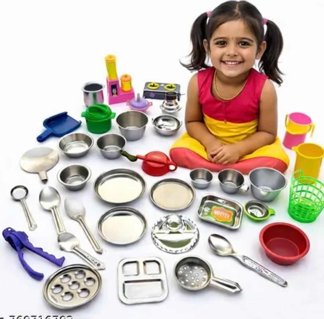 Paper design silver plated play set and plastic material play set-image-31