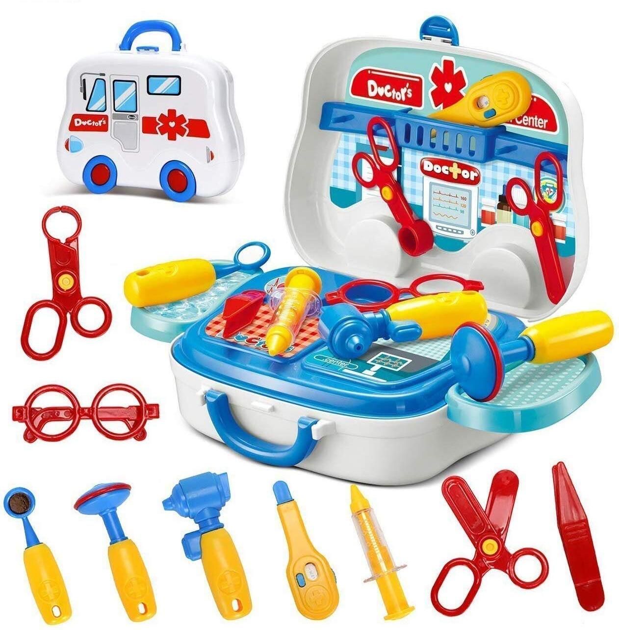 toiisweet EDUCATIONAL LITTLE DOCTOR KIT PLAYSET TOYS FOR KIDS WITH (14 PCS)-picture-26