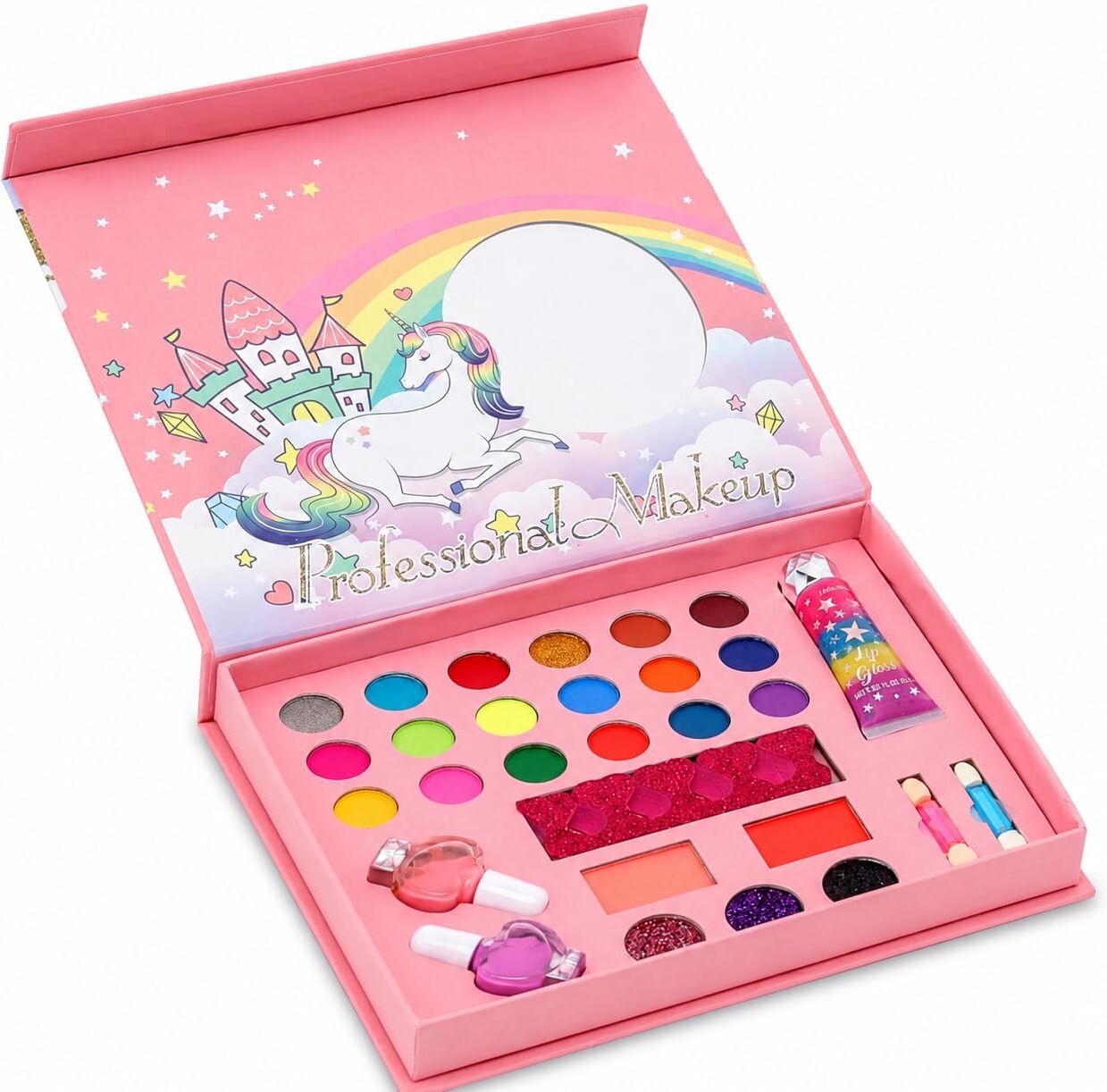 pluspoint Unicorn Makeup set Kit for Girls Princess Makeup Set in Adorable Suitcase-picture-30