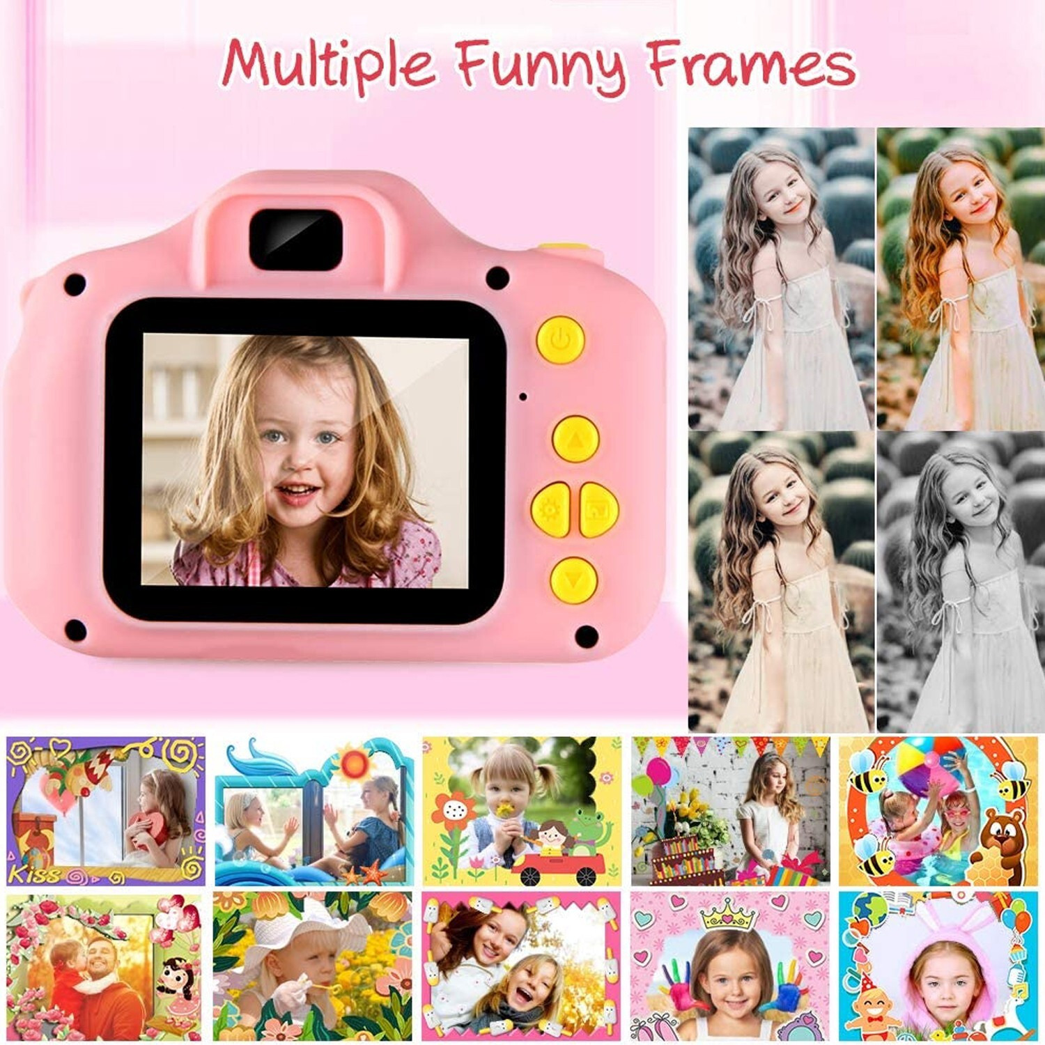 as traders Kids X2 Digital Camera HD 1080p Without Wifi 32 GB Supportable image 1