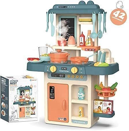 42-Piece Kitchen Set, Smoky, Music,Real Water Tap for Your Kids Don,t Miss-image-19