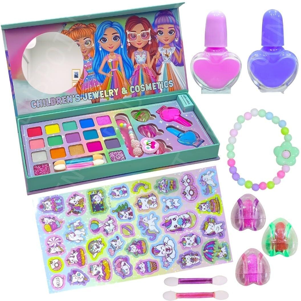 pluspoint 29in1 unicorn Makeup Kit with Folding Case for Kids (Age 4-8 Years)-picture-17