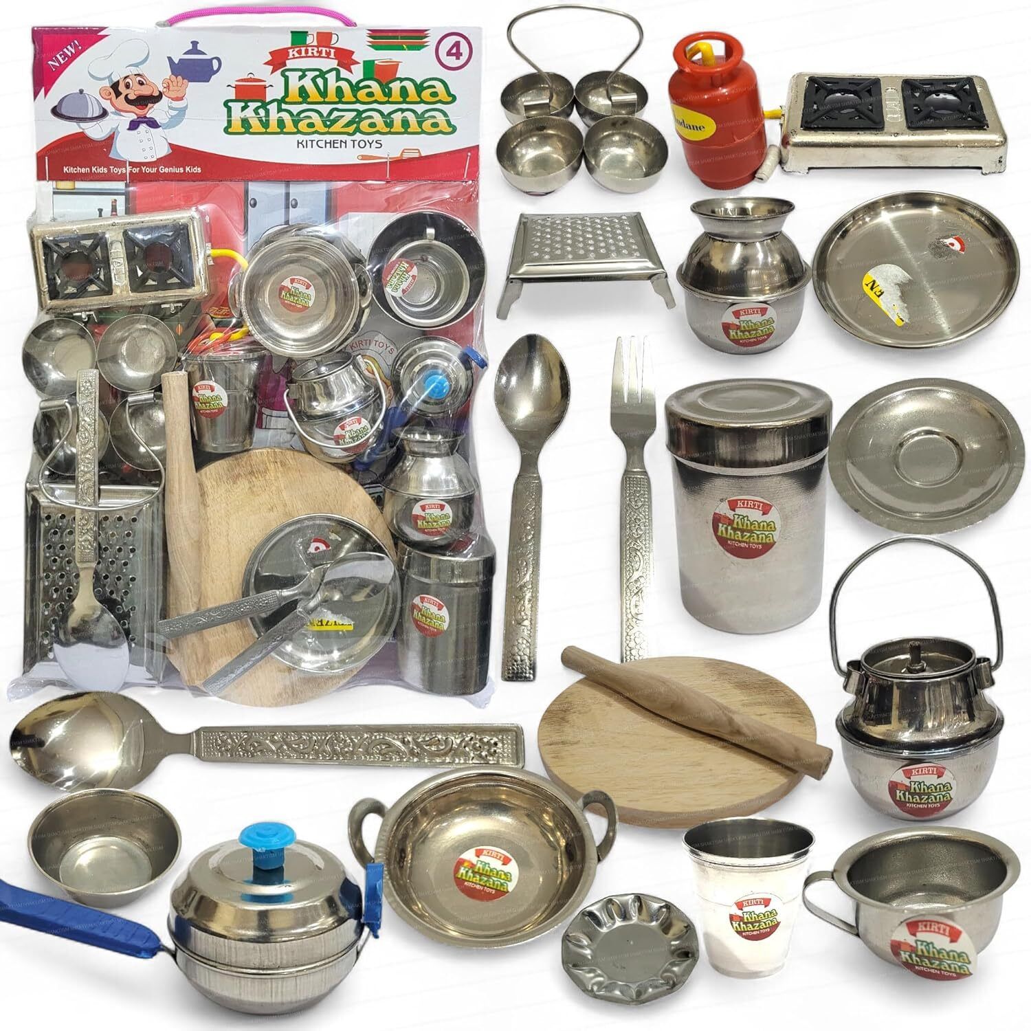 k a enterprises Steel Kitchen Set Toys for Kids-picture-20