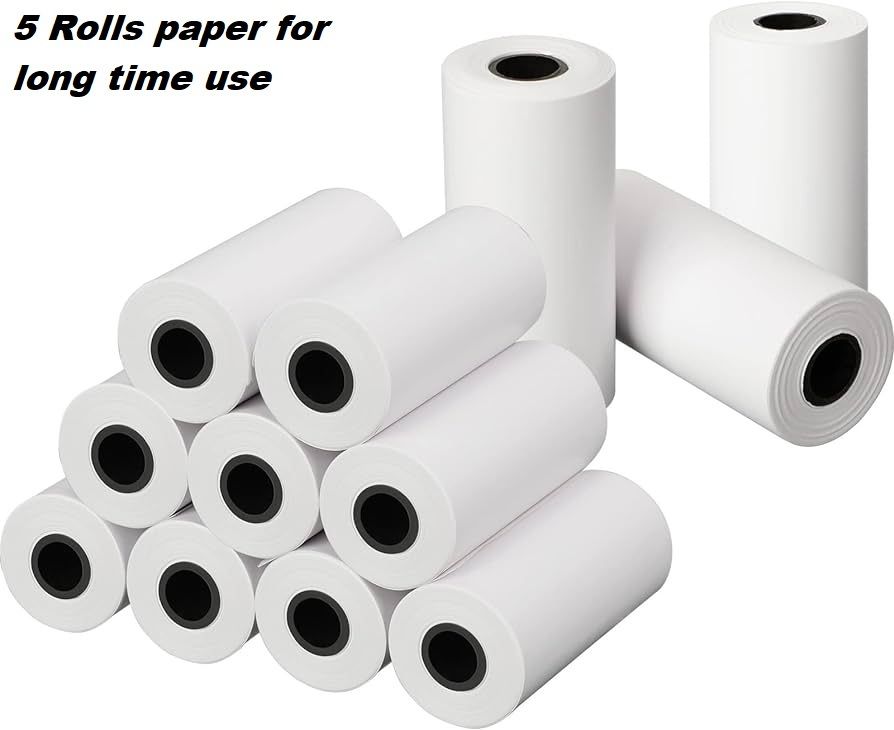 crazybuy 5 Rolls Kids Camera Paper for Instant Print Camera-picture-32