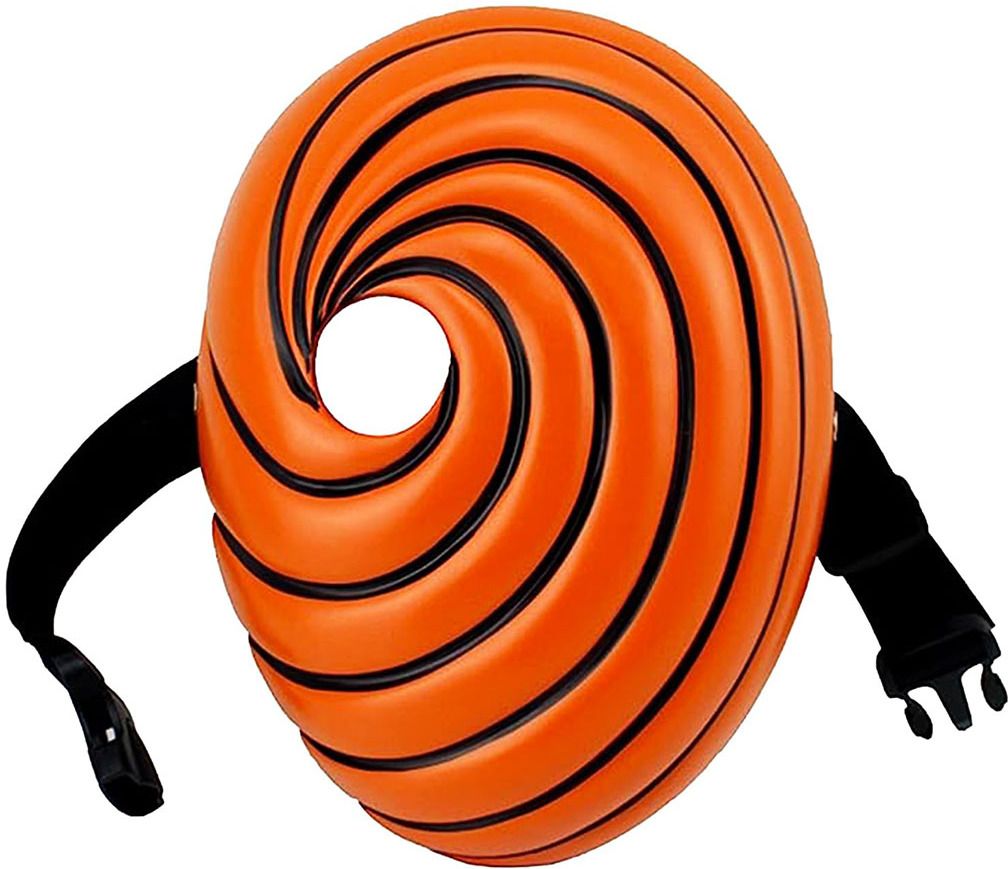 Tobi Obito Resin Mask Costume Mask Cosplay Props Halloween Gift for Kids Ninja Party Mask