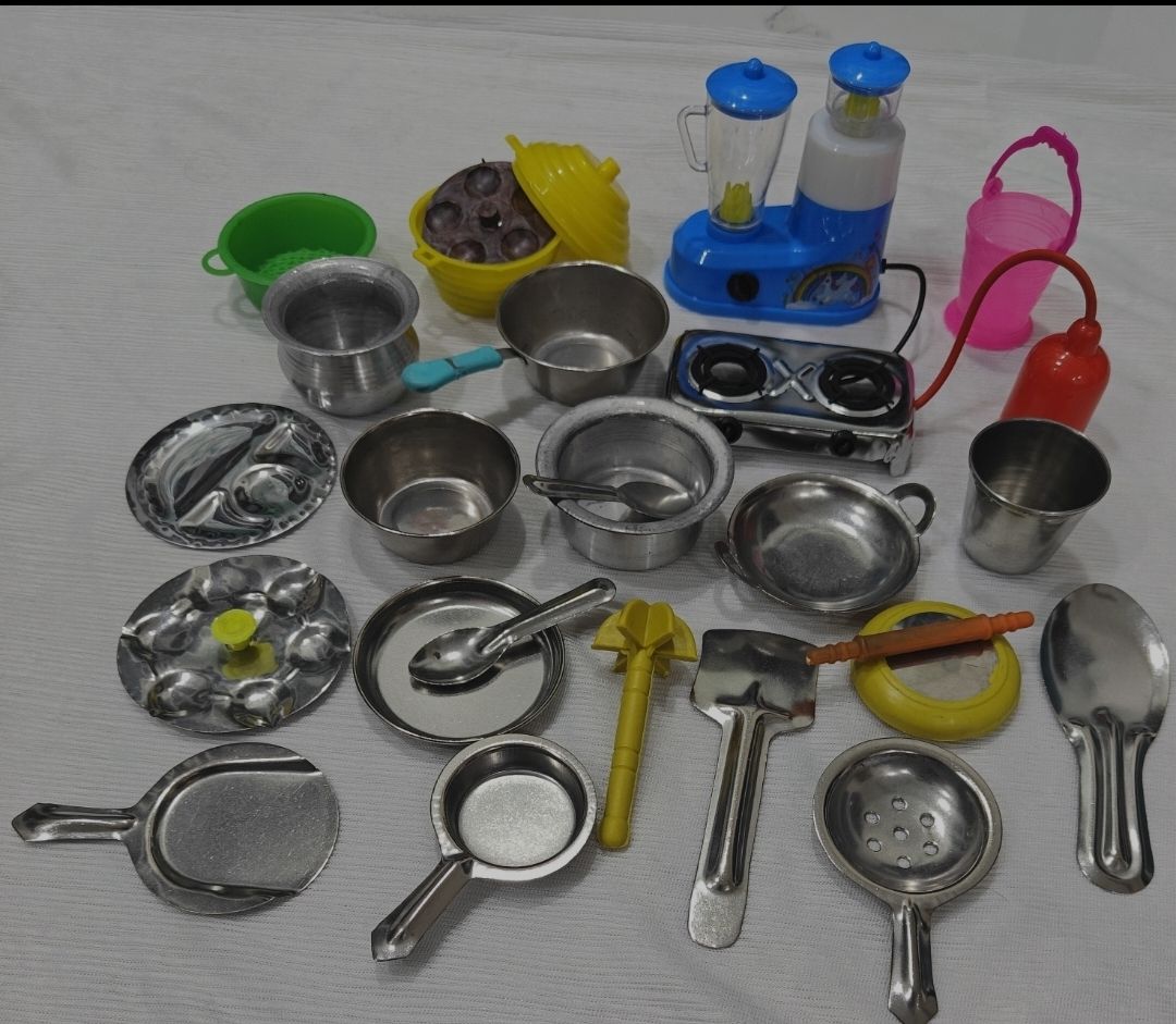 Play set whit paper design silver plated coting material play set-image-37