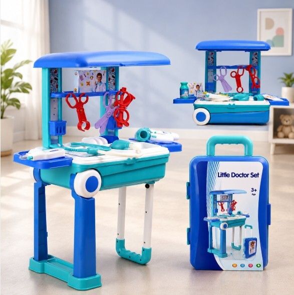 niyamat Kids Doctor Trolley Play Set with Medical Table and Doctor Accessories Toy-picture-3
