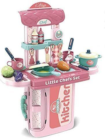 Kitchen Play Set Cooking Toys Children Mini Kitchen Play set-image-23