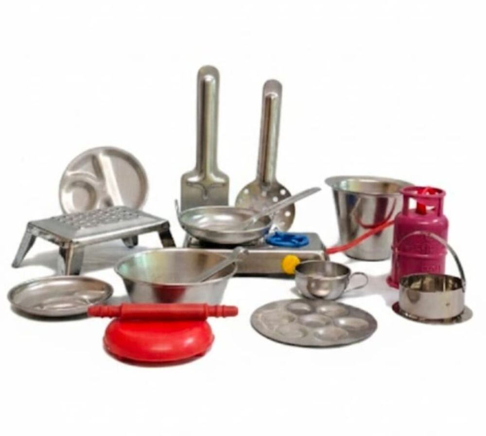 Kids Kitchen Set Toy | Mini Cooking Pretend Play Set-image-0