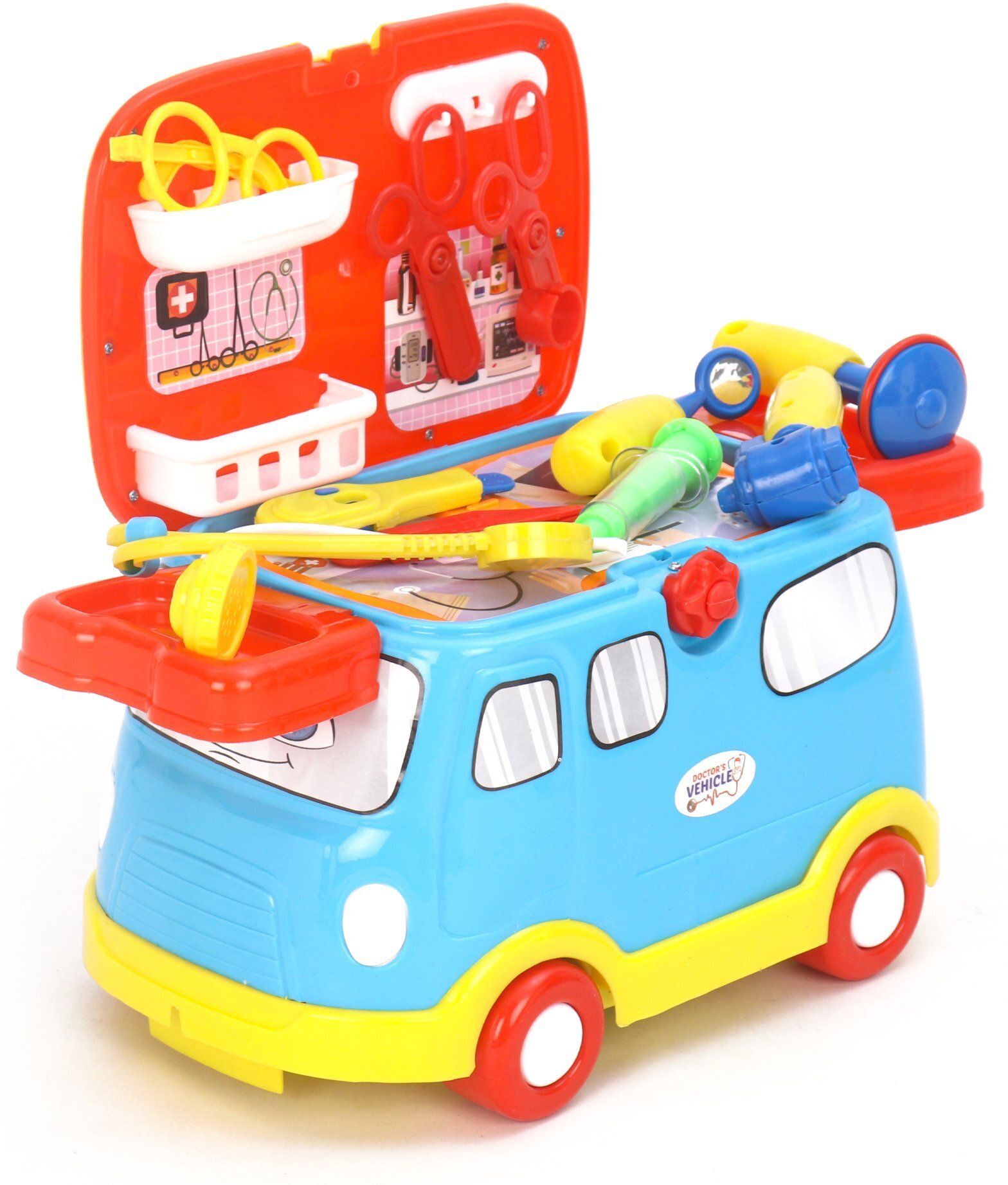 sarasi Doctor Vehicle, To Improve Performing Ability, Ride, Play, Storage Inside, 16pcs-picture-51