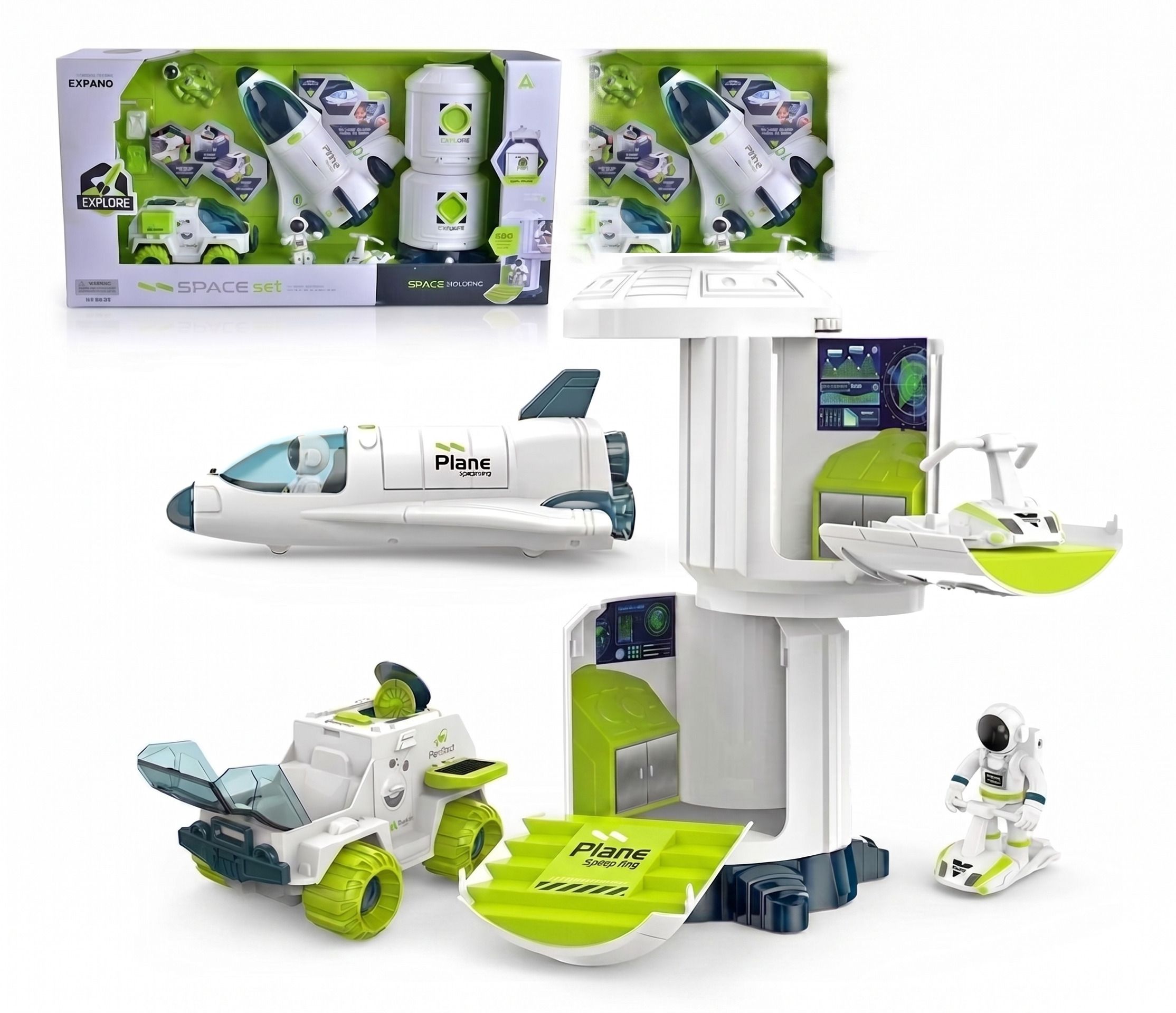 Space Explorer Rocket Playset with Astronaut and Rover 3+-image-9