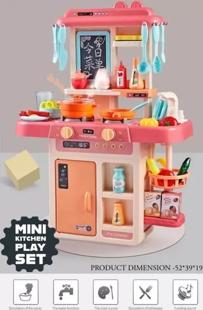 42 pcs. Battery Oprated Kitchen Set for Kids, Pretend Play Kitchen Toy Set for Kids | Kitchen Set for Kids (Girl/Boy (Multi color)-image-22