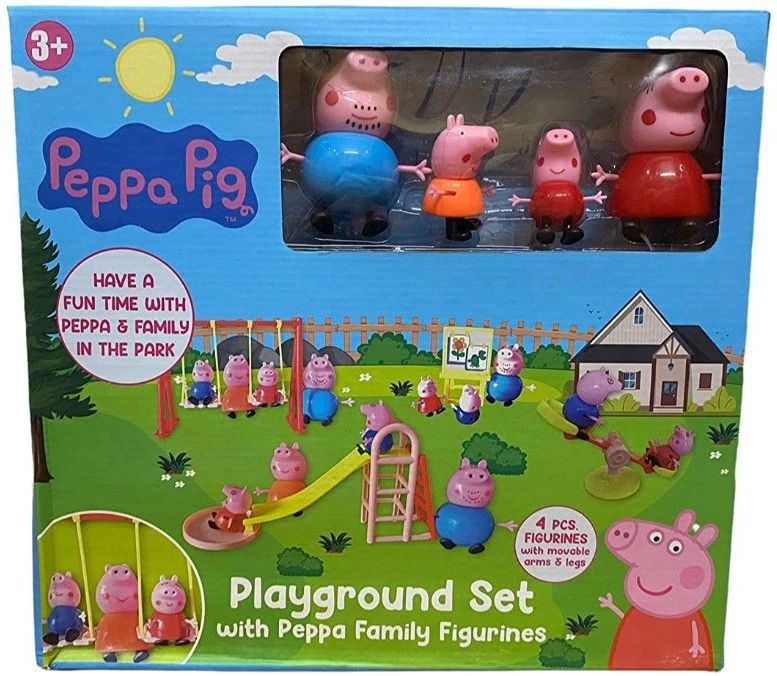 niyamat Pig Family Playground Fun Playtime Set 4 Pcs Figurines-picture-5