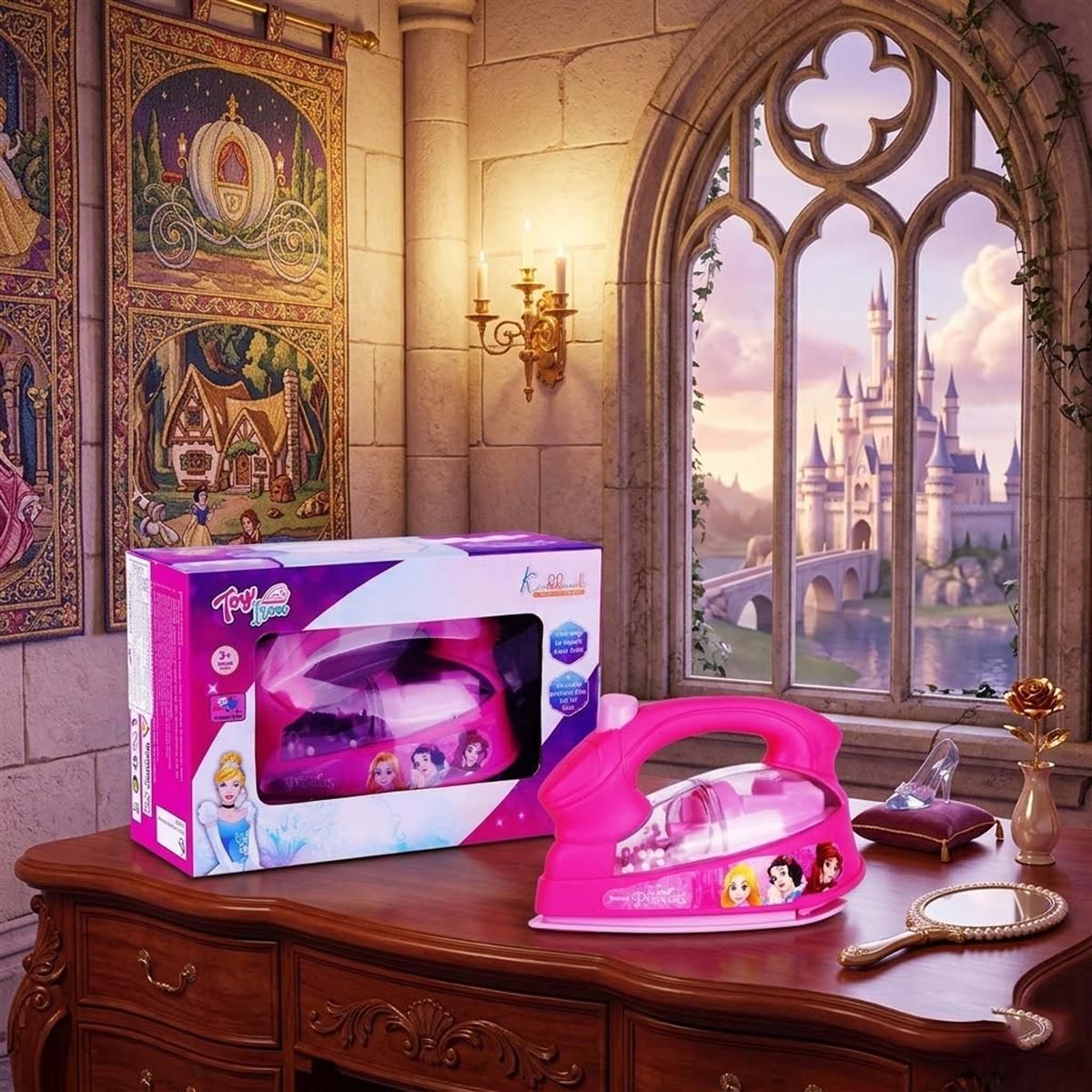 kriiddaank Disney Princess Theme Press Iron with Light & Sound Toy-picture-9