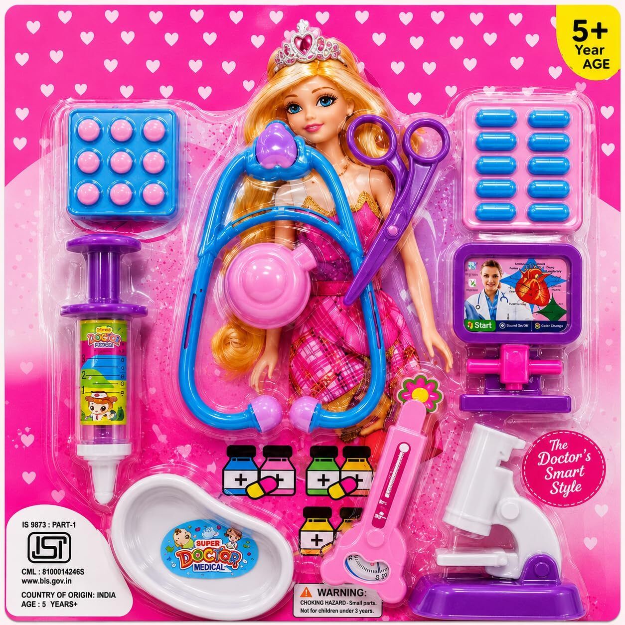 arhaz Doctor Play Set for Kids - Pretend Medical Kit-picture-0