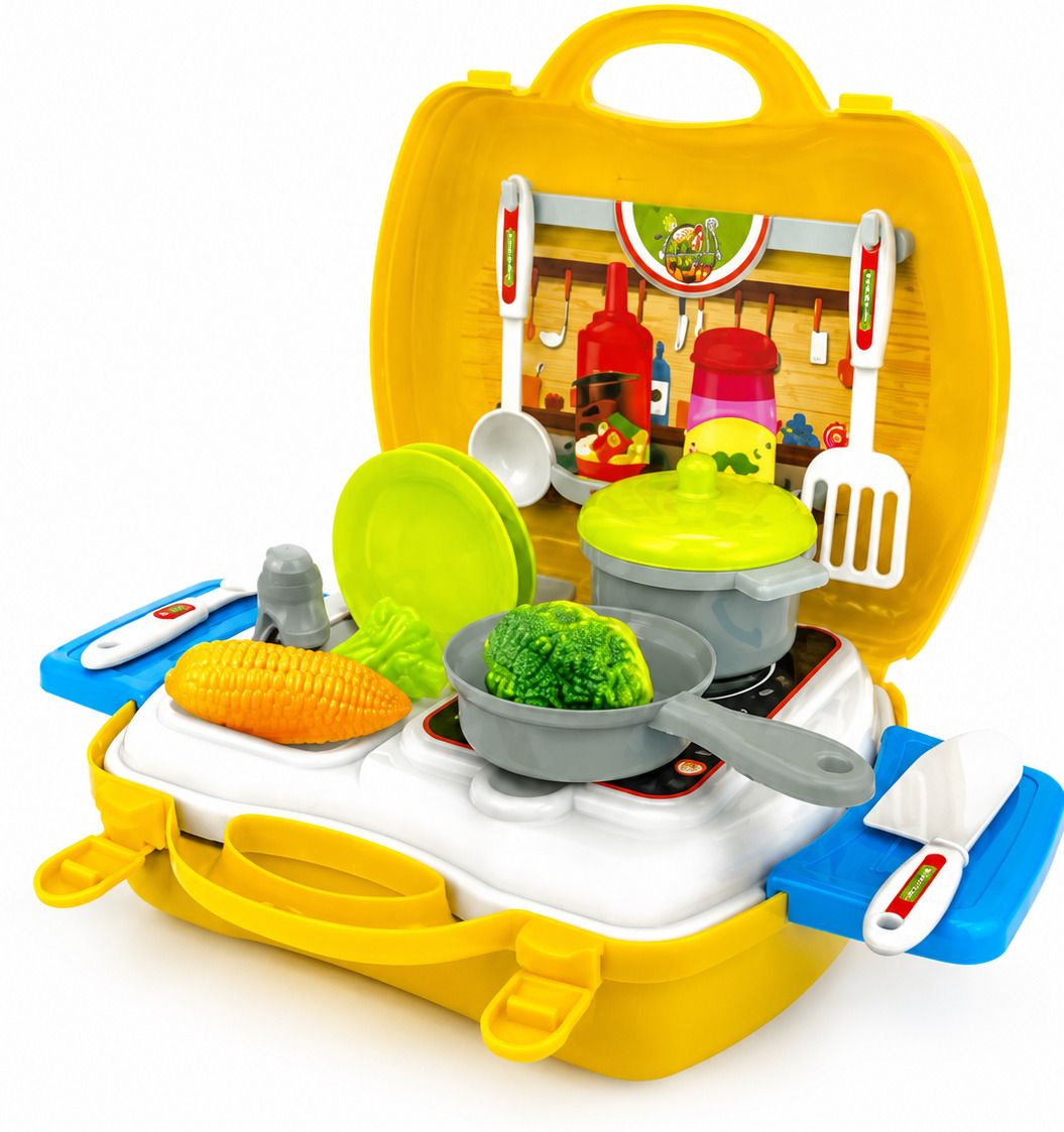 26 Pieces Kitchen Pretend Play Set for Kids-image-6