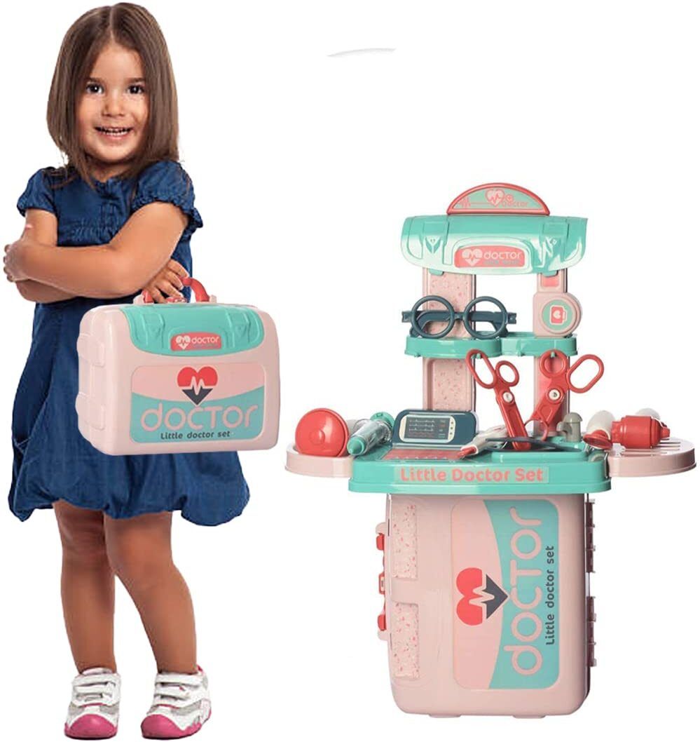 kidzblend 3 In 1 Carry Along Pretend Role Play Toy Briefcase Doctor Set-picture-13