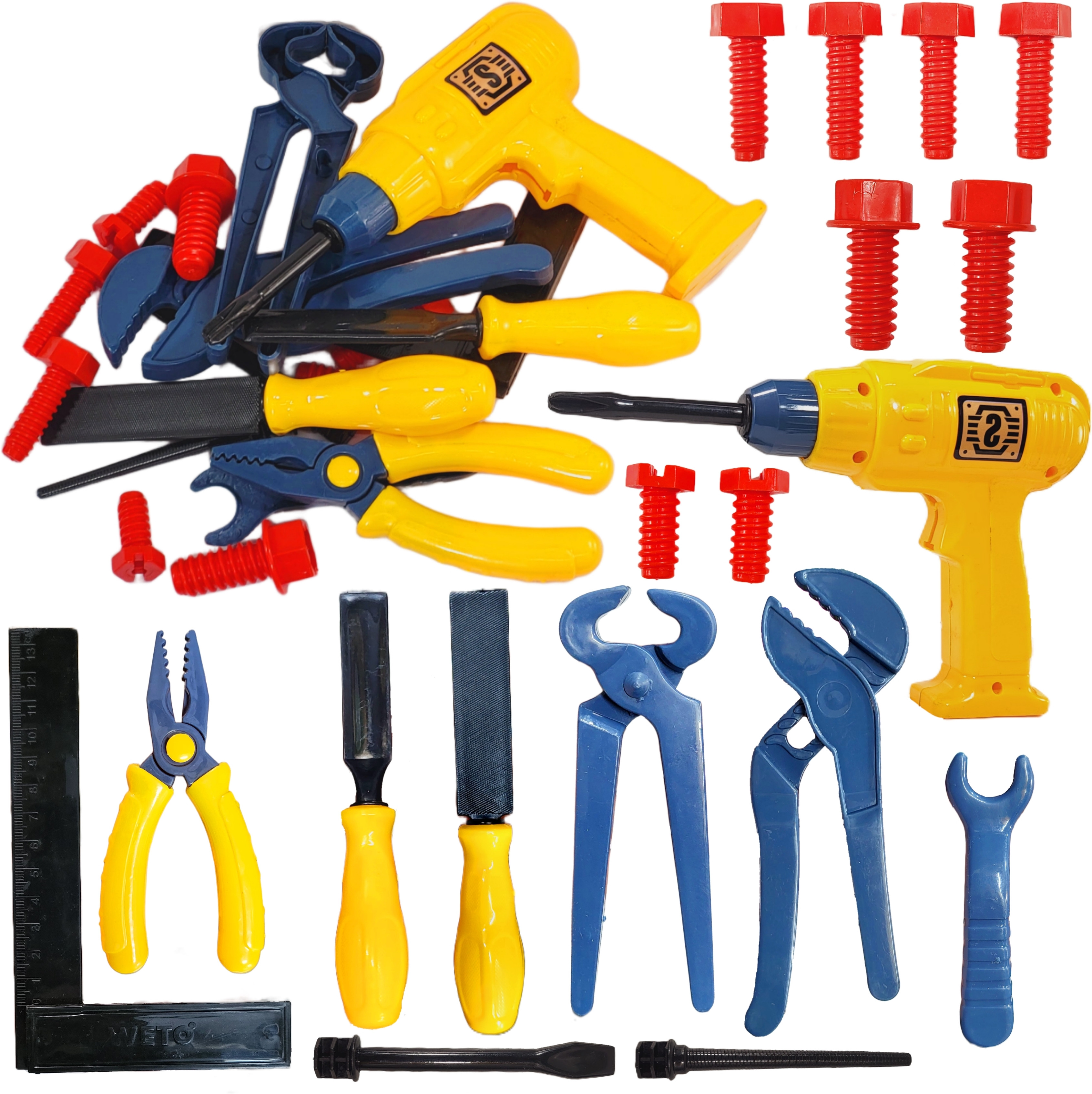 mini gifts Mechanical Tool Kit Toy Set for Kids, Engineer Workshop Tool Kit (18 Psc) image 1