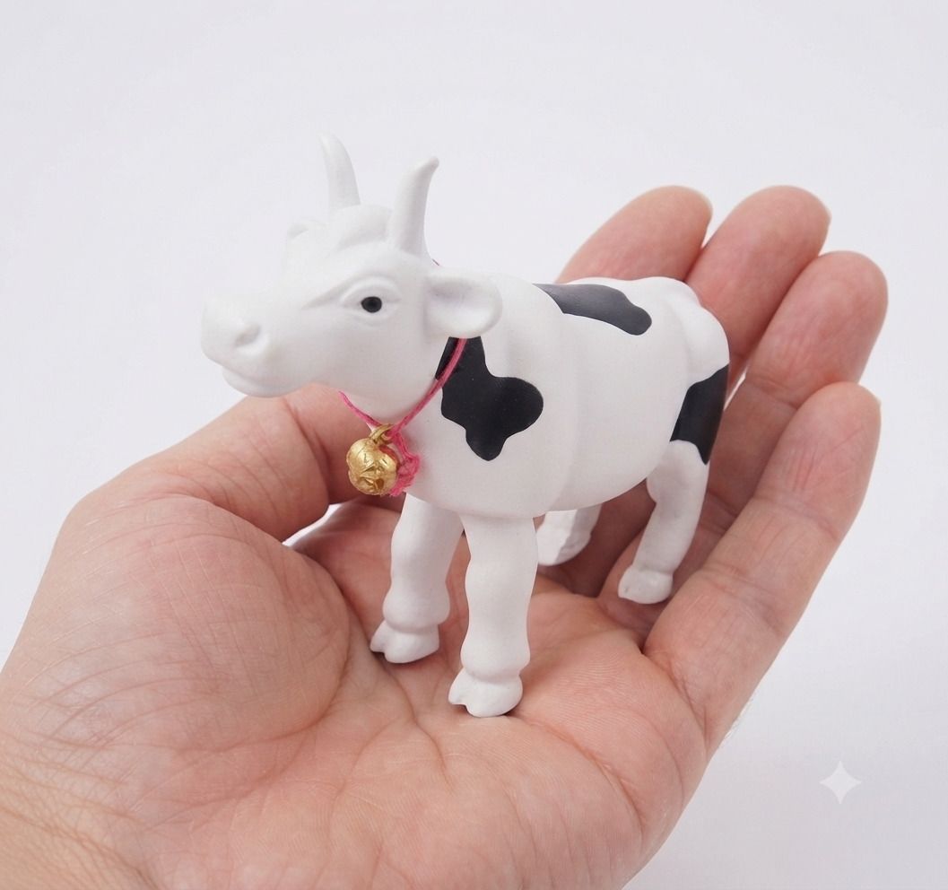 Small Milk Cow with Bell on Neck | Kids Toy,Bell Included,Cow Figure, Small Size-image-15