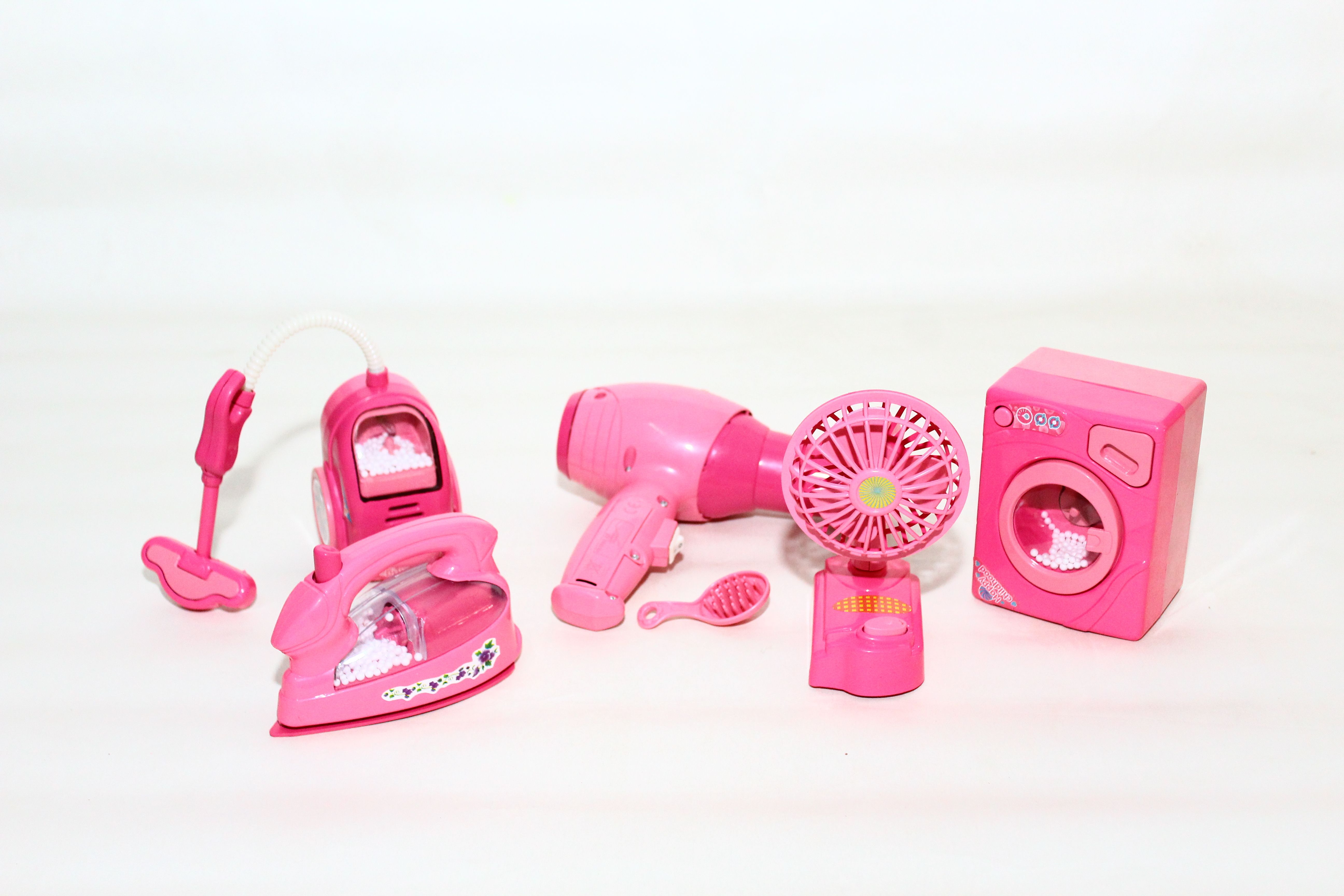 5 in 1 Working Household Home Appliances Kitchen Ware Toy Set for Children Girls-image-24
