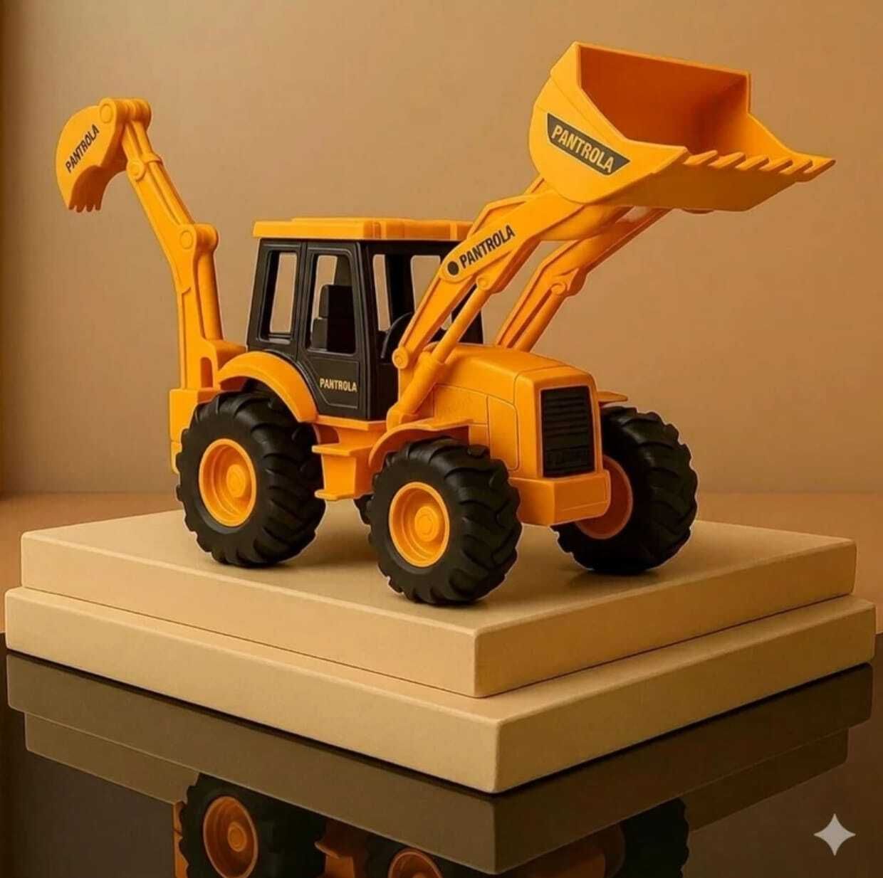 JCB Construction Backhoe Loader Toy for Kids |-image-46