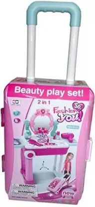 tarak Beauty Set Suitcase On Wheel, Portable Beauty Set For Girls-picture-14