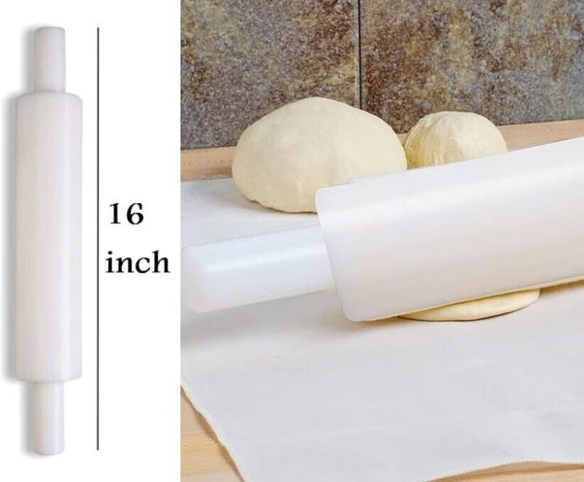 16 inch" Dough Roller with Double Ball Bearings, Nonstick-Belan Rolling Pin-image-12