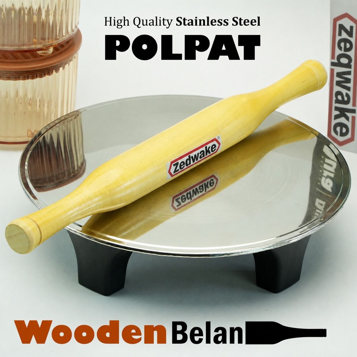 zeqwake W-J-POLPAT-1 Rolling Pin & Board-picture-44