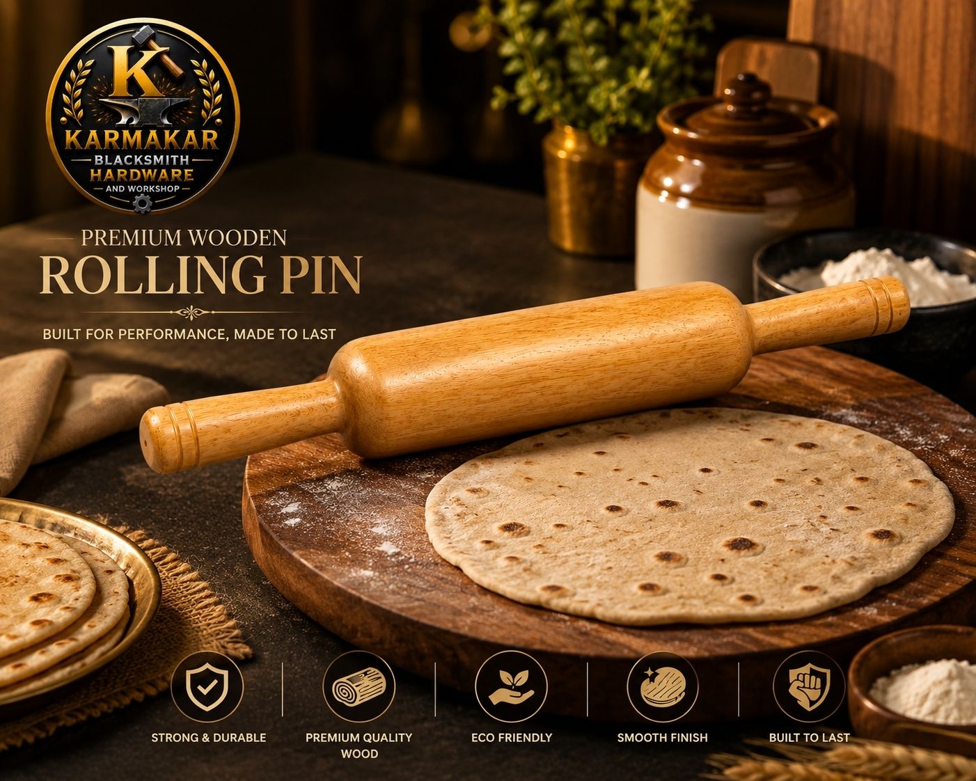 karmakar blacksmith hardware and workshop Rolling Pin-picture-11