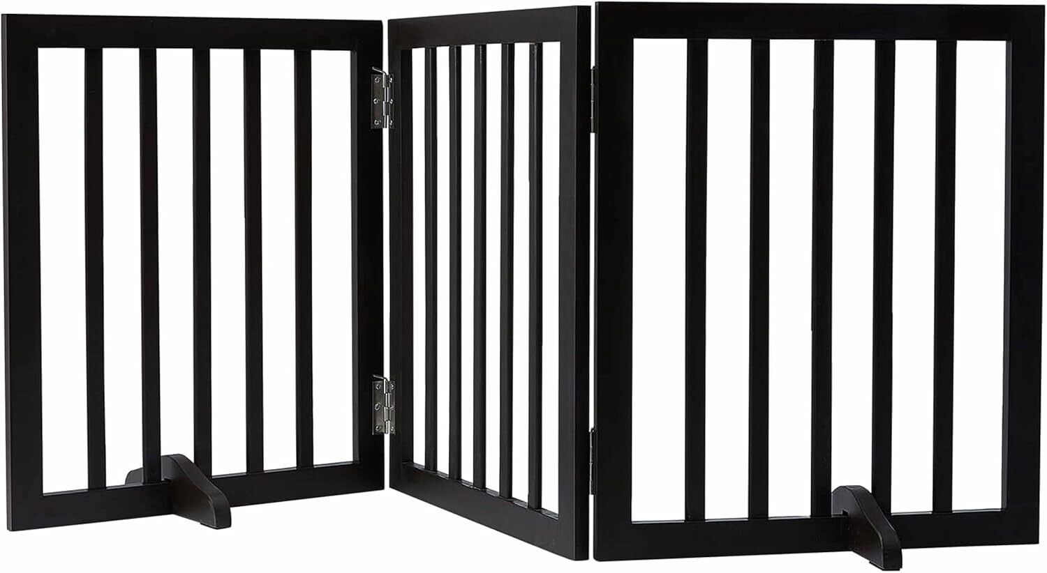 belief wood Puppy Gate for Small & Medium Dogs| No Drill Portable Fence (Brown, 3 Panel) L Gate-picture-28