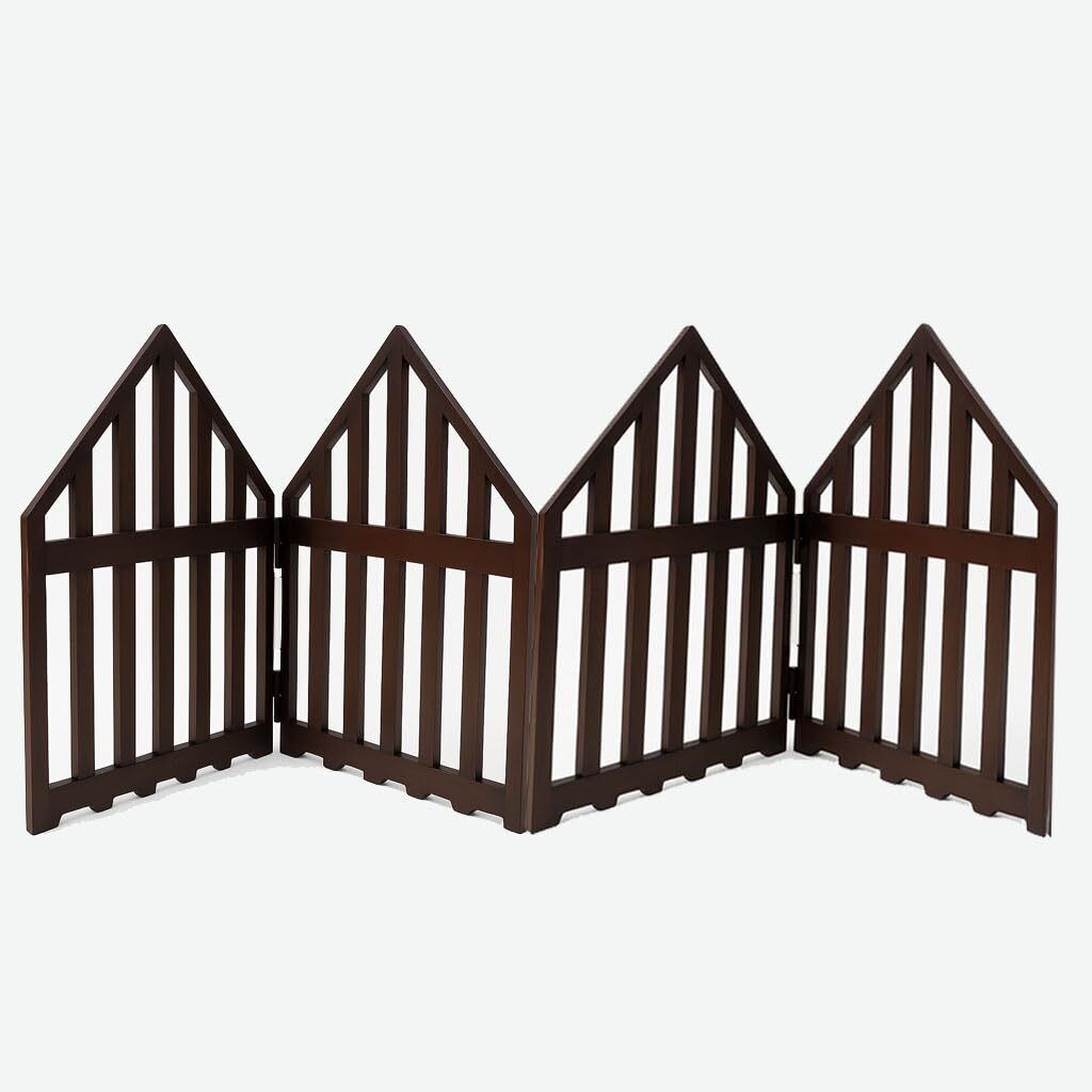 belief wood Portable Safety Gate |Dog Fence Partition for Living Room Bedroom (4 Panel) L Gate-picture-27
