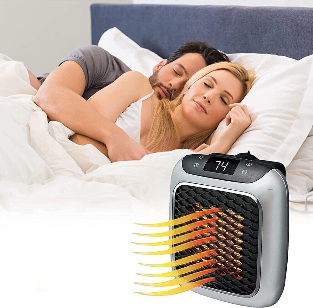 chenna HANDY HEATER TURBO 800 WALL OUTLET CERAMIC SPACE HEATER-Grey Fan Room Heater-picture-37