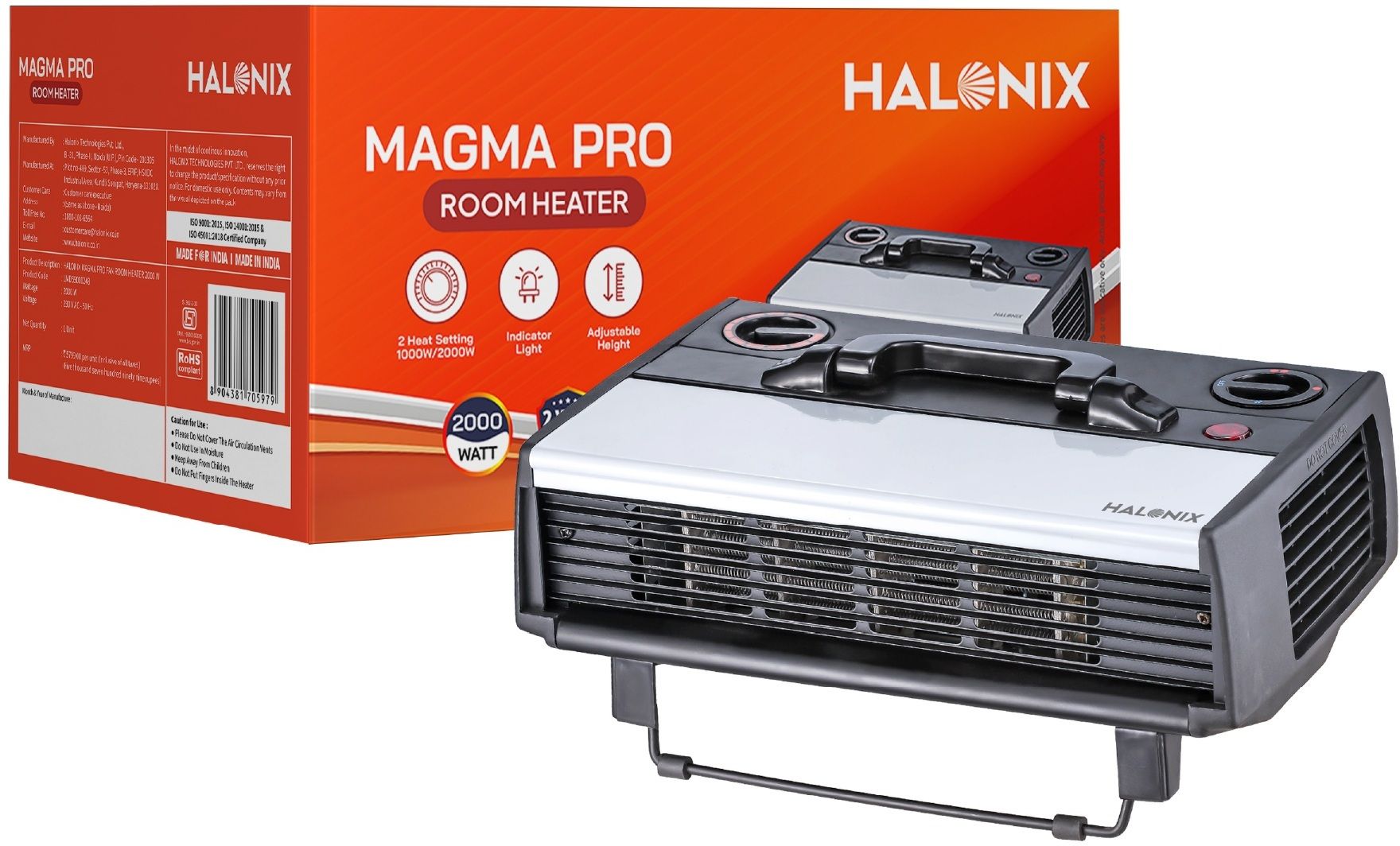 halonix 2000W Magma Pro Room Heater Fan Room Heater-picture-15
