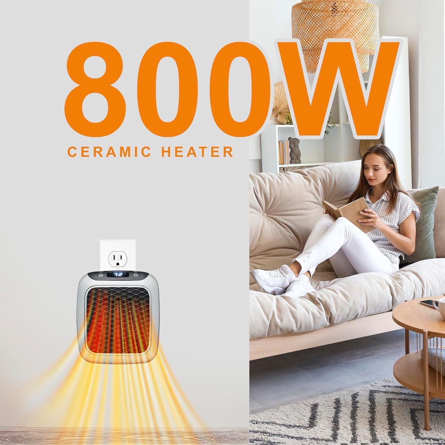 sedoka Handy Heater with Overheat Protection and Adjustable Thermostat and Timer V-31 Fan Room Heater-picture-32