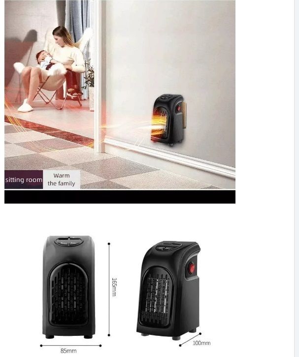 Winter Warmer Mini Handy Electric Heater 900 watt for Home Office Fan Room Heater-image-46