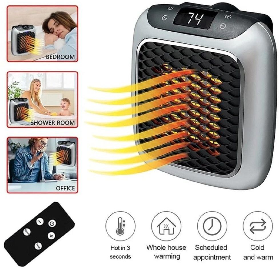 sedoka Handy Heater with Overheat Protection and Adjustable Thermostat and Timer 800 Fan Room Heater-picture-8
