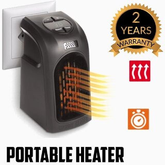 Compact Plug-in Electric 400 Watts Handy Room Heater Fan Room Heater
