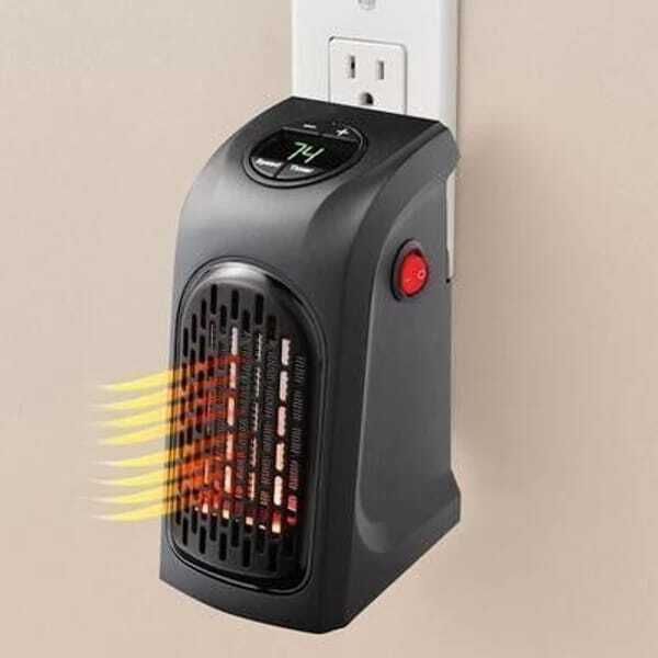Mini plug-in room heater – portable electric wall heater with thermostat Halogen Room Heater-image-3