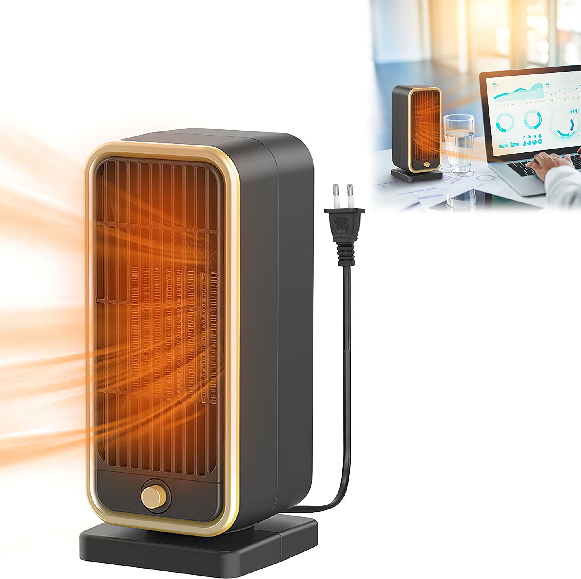 avedia Electric Bedroom Mini Fan Heater Warmer for Home Hot Air Blower for Room Winter Fan Room Heater-picture-12