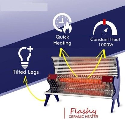 Singel Rod Type Heater || 1 Year Season Warranty || Make in India || VI0000 Quartz Room Heater-image-6
