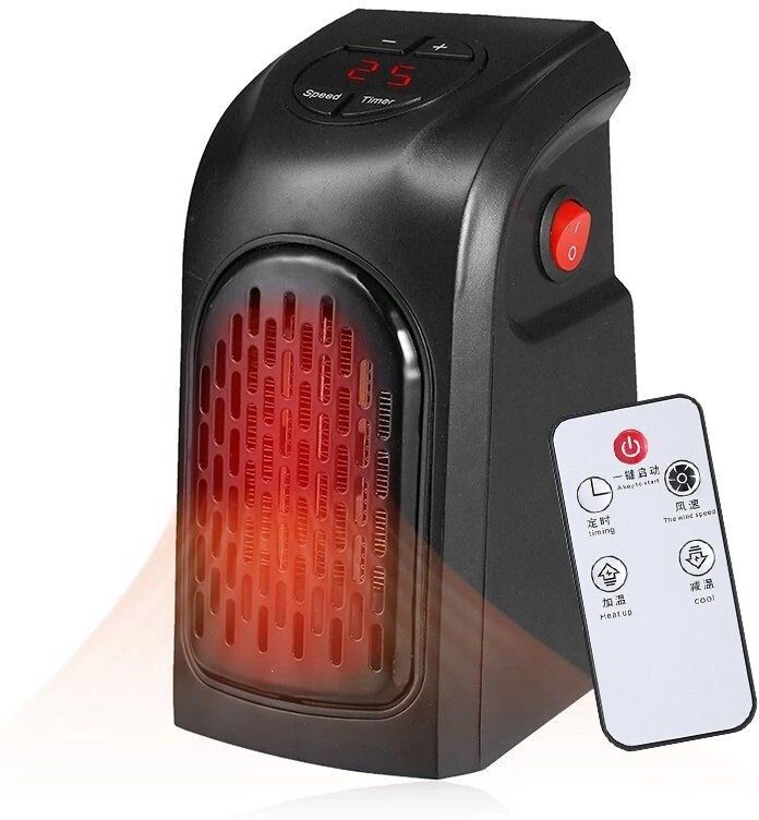 scoodo Wall-Mounted Electric Convector Heater | Handy Heater 400W Remote control Fan Room Heater-picture-23