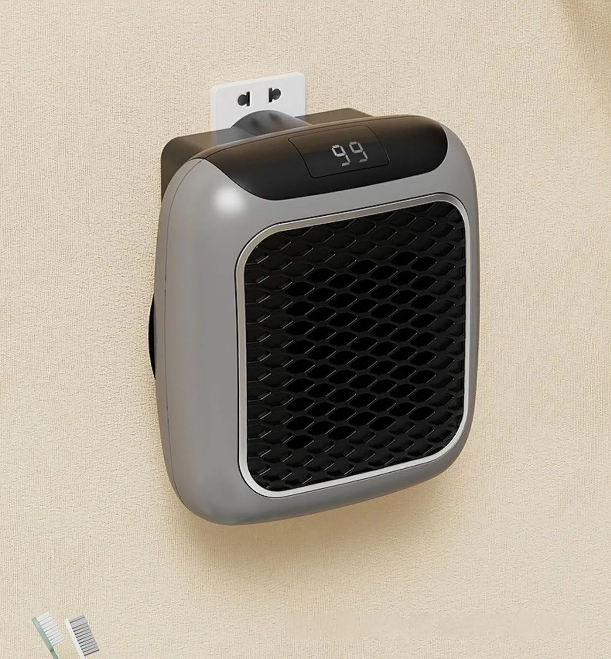 Handy Heater Turbo 800, Adjustable, Wall Outlet Small Space Heater Fan Room Heater-image-27