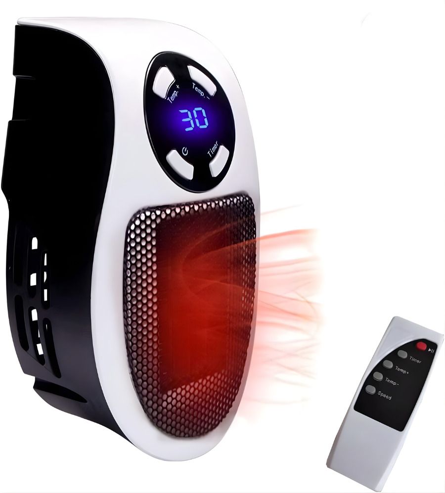 drumstone 350W Plug In Remote Controlled Heater with LED Display Timer - 15 Years Warranty Fan Room Heater-picture-11