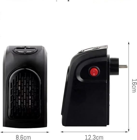 Electric Heater Space Heater, 400 Watts, 3 Modes, for Study Room, Living Room, Fan Room Heater-image-11
